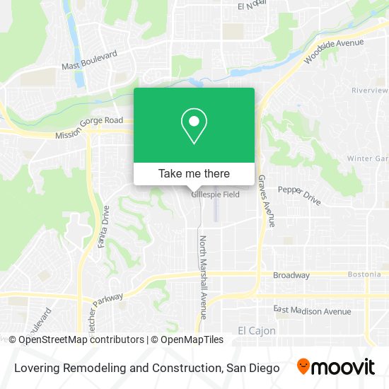 Lovering Remodeling and Construction map