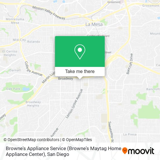 Browne's Appliance Service (Browne's Maytag Home Appliance Center) map