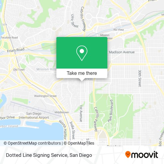 Mapa de Dotted Line Signing Service