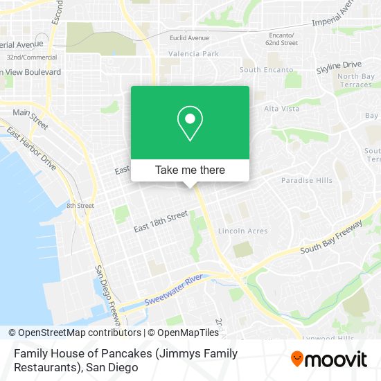 Mapa de Family House of Pancakes (Jimmys Family Restaurants)