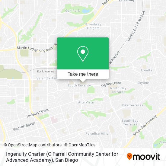 Ingenuity Charter (O'Farrell Community Center for Advanced Academy) map