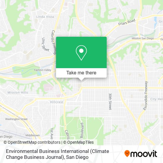 Environmental Business International (Climate Change Business Journal) map