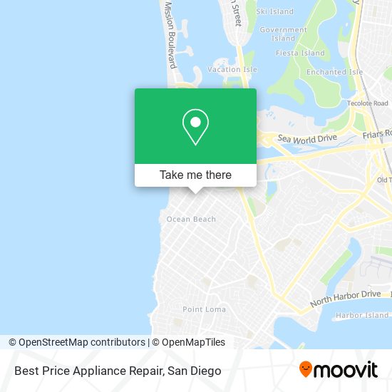 Best Price Appliance Repair map