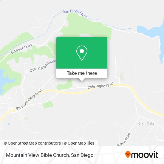 Mountain View Bible Church map
