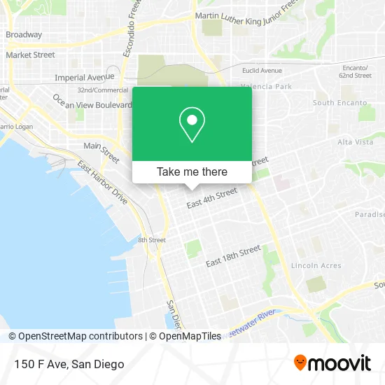 150 F Ave map