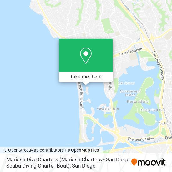 Marissa Dive Charters (Marissa Charters - San Diego Scuba Diving Charter Boat) map