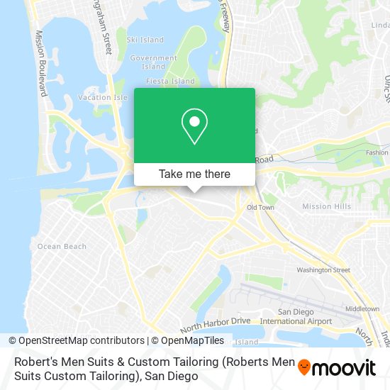 Mapa de Robert's Men Suits & Custom Tailoring (Roberts Men Suits Custom Tailoring)