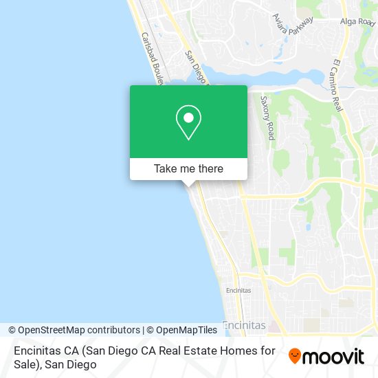 Mapa de Encinitas CA (San Diego CA Real Estate Homes for Sale)