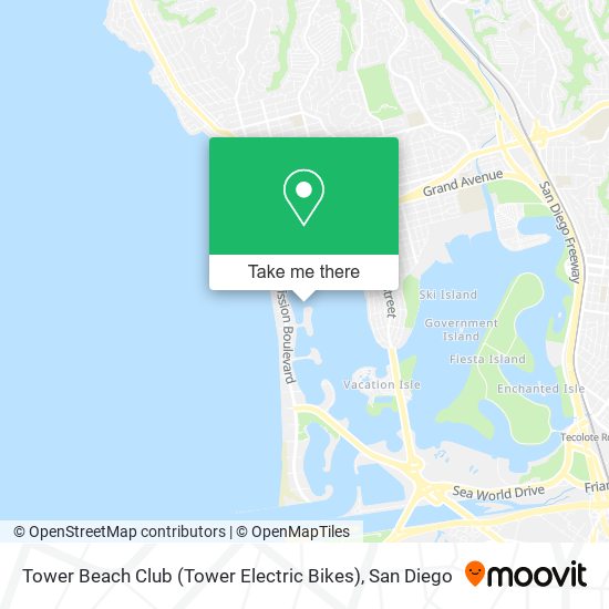 Tower Beach Club (Tower Electric Bikes) map