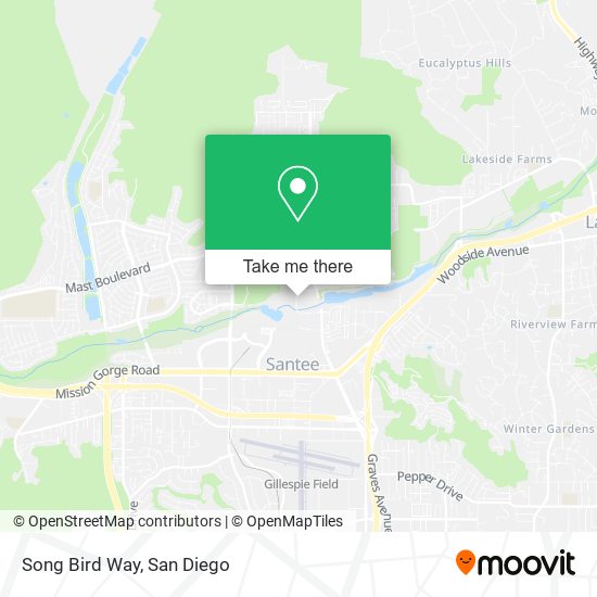 Song Bird Way map