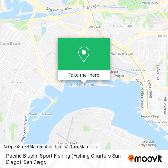 Pacific Bluefin Sport Fishing (Fishing Charters San Diego) map