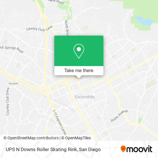 Mapa de UPS N Downs Roller Skating Rink