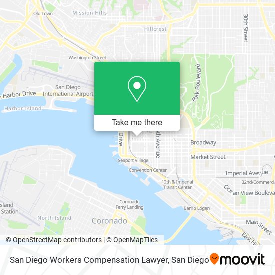 San Diego Workers Compensation Lawyer map
