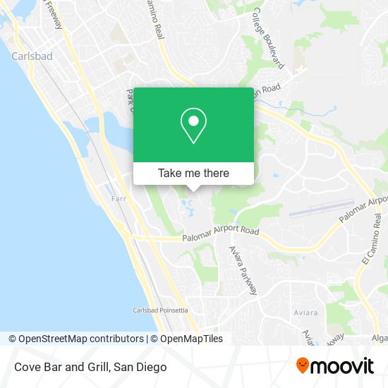 Mapa de Cove Bar and Grill