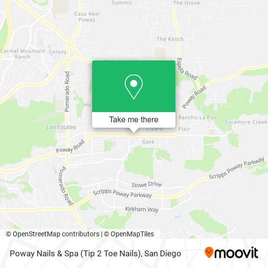 Mapa de Poway Nails & Spa (Tip 2 Toe Nails)