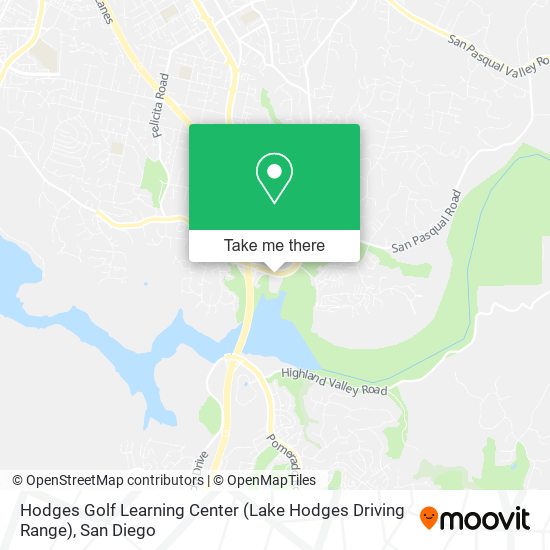 Mapa de Hodges Golf Learning Center (Lake Hodges Driving Range)