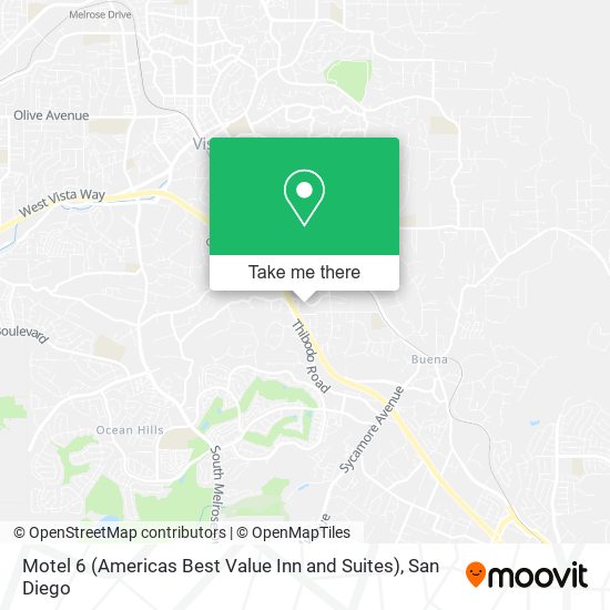 Mapa de Motel 6 (Americas Best Value Inn and Suites)