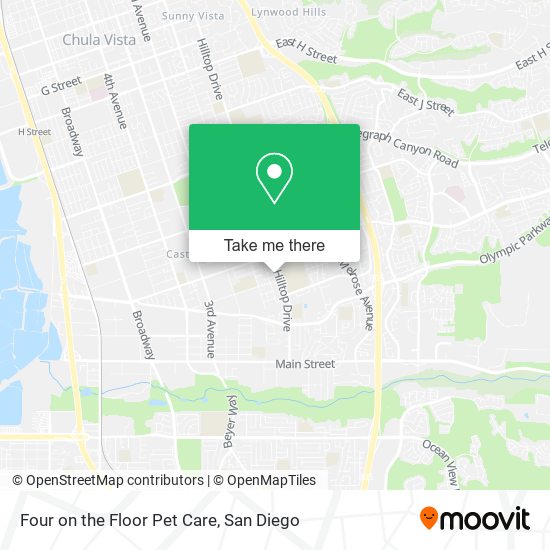 Four on the Floor Pet Care map