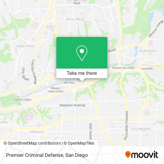 Premier Criminal Defense map