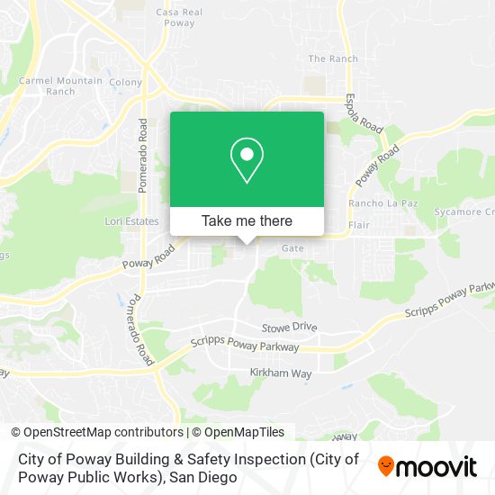 City of Poway Building & Safety Inspection (City of Poway Public Works) map