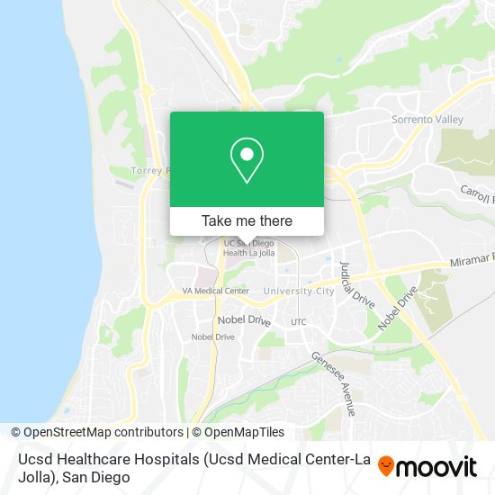 Mapa de Ucsd Healthcare Hospitals (Ucsd Medical Center-La Jolla)