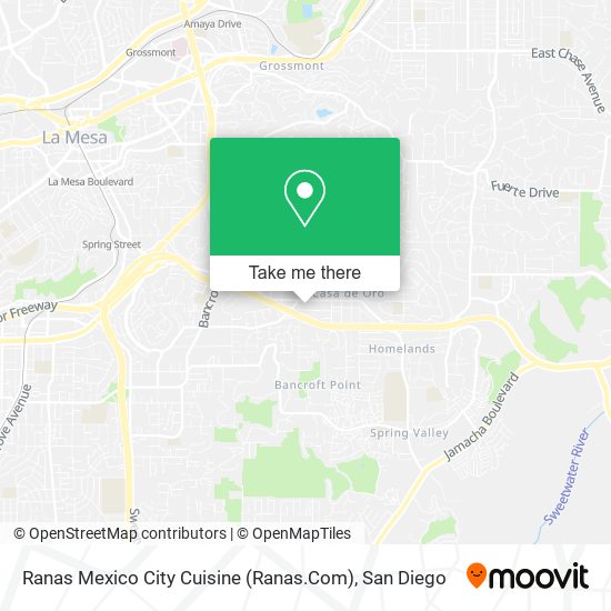 Ranas Mexico City Cuisine (Ranas.Com) map