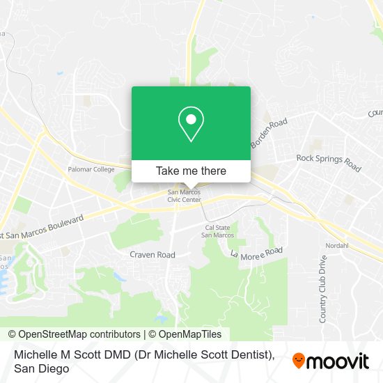 Michelle M Scott DMD (Dr Michelle Scott Dentist) map