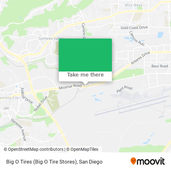 Big O Tires (Big O Tire Stores) map