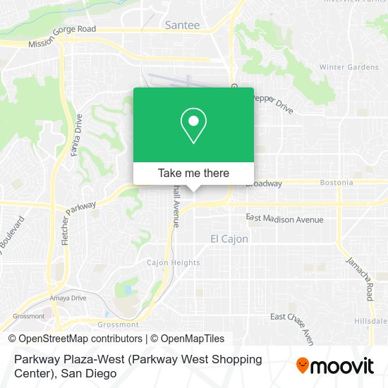 Mapa de Parkway Plaza-West (Parkway West Shopping Center)