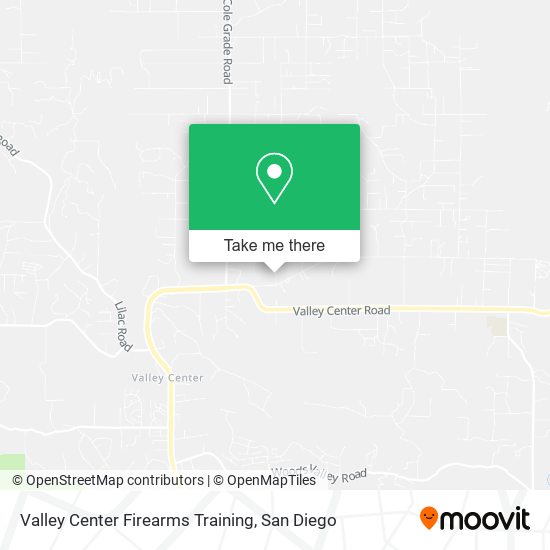 Mapa de Valley Center Firearms Training