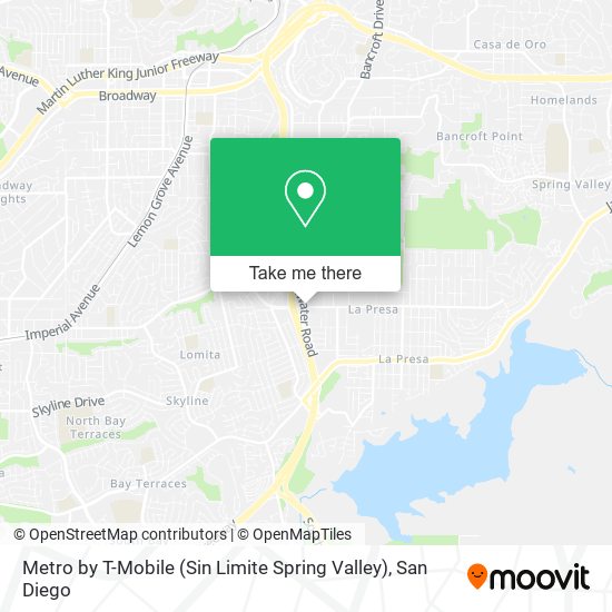 Metro by T-Mobile (Sin Limite Spring Valley) map