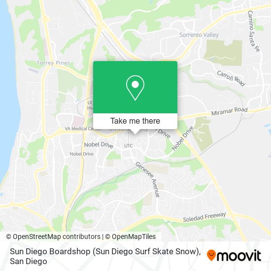 Mapa de Sun Diego Boardshop (Sun Diego Surf Skate Snow)