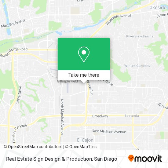 Real Estate Sign Design & Production map