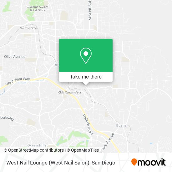 Mapa de West Nail Lounge (West Nail Salon)