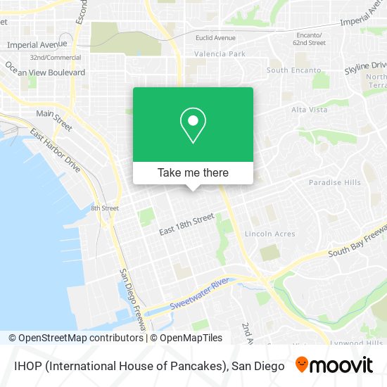 Mapa de IHOP (International House of Pancakes)