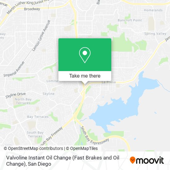 Mapa de Valvoline Instant Oil Change (Fast Brakes and Oil Change)