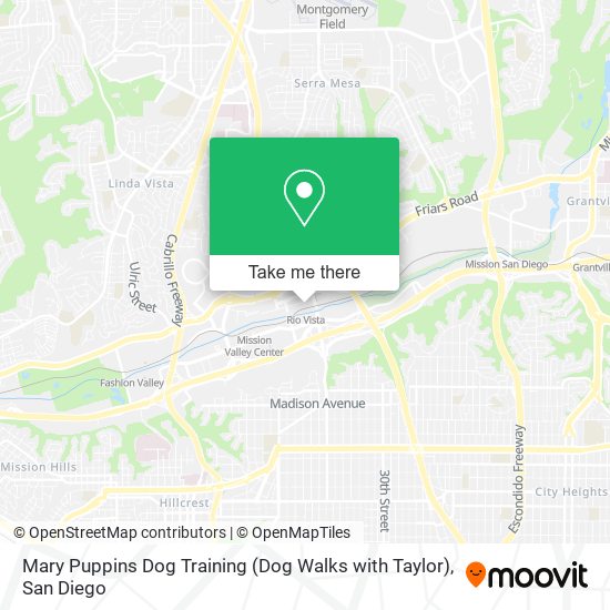 Mapa de Mary Puppins Dog Training (Dog Walks with Taylor)