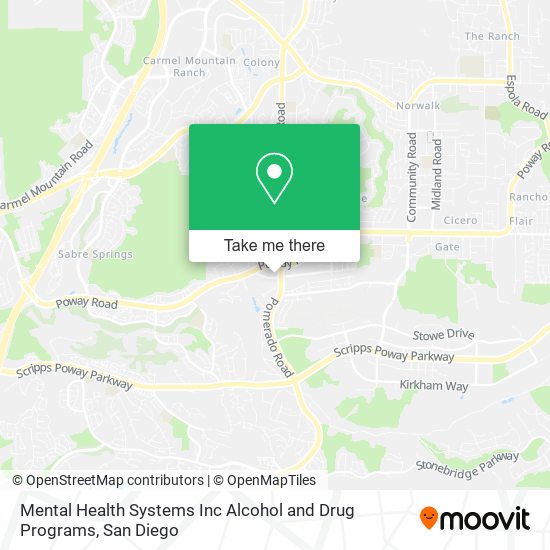 Mental Health Systems Inc Alcohol and Drug Programs map