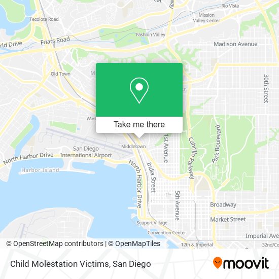 Child Molestation Victims map