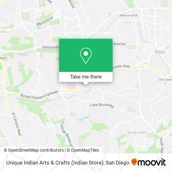 Mapa de Unique Indian Arts & Crafts (Indian Store)