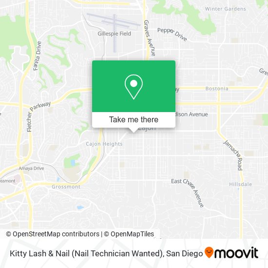 Mapa de Kitty Lash & Nail (Nail Technician Wanted)