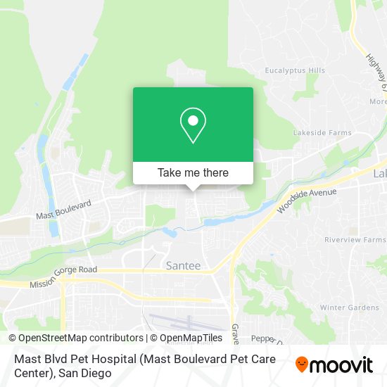 Mast Blvd Pet Hospital (Mast Boulevard Pet Care Center) map