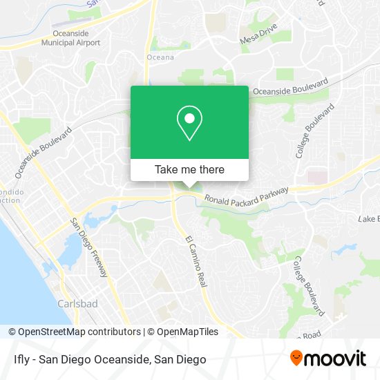 Mapa de Ifly - San Diego Oceanside