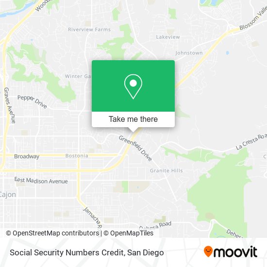 Mapa de Social Security Numbers Credit