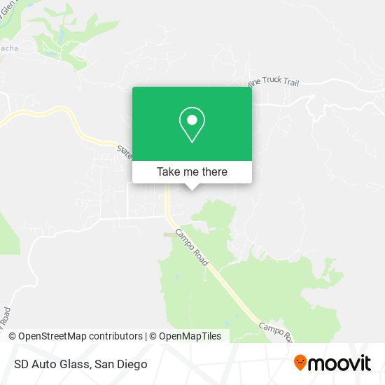 SD Auto Glass map