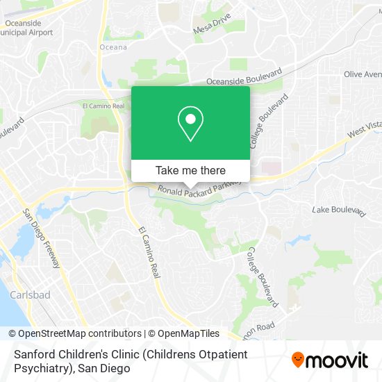 Mapa de Sanford Children's Clinic (Childrens Otpatient Psychiatry)