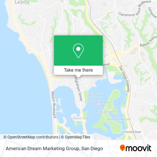 American Dream Marketing Group map