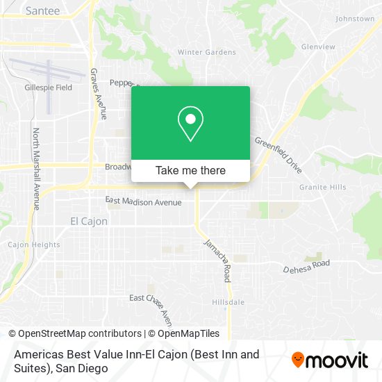 Americas Best Value Inn-El Cajon (Best Inn and Suites) map