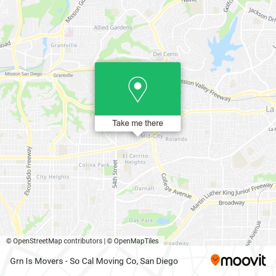 Mapa de Grn Is Movers - So Cal Moving Co