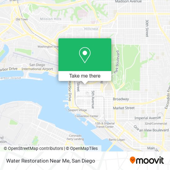 Mapa de Water Restoration Near Me